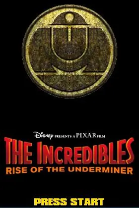 Incredibles, The - Rise of the Underminer (USA) screen shot title